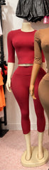 Everyday Fine Capri Set – Burgundy / Mocha / Dusty Navy / Baby Pink