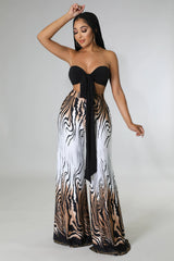 Safari Pant Set- Brown Multi
