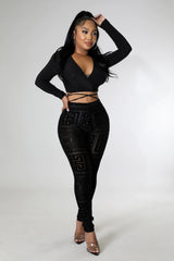 *Restock* Sheer With Me Legging Set- Black