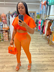 *Restock* Got What You Need Pant Set- Orange