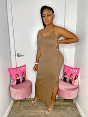 A Good Time Maxi Dress- Mocha