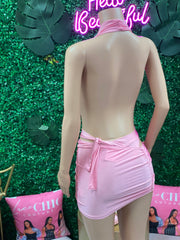One Night Only Skirt Set- Pink