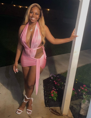 One Night Only Skirt Set- Pink