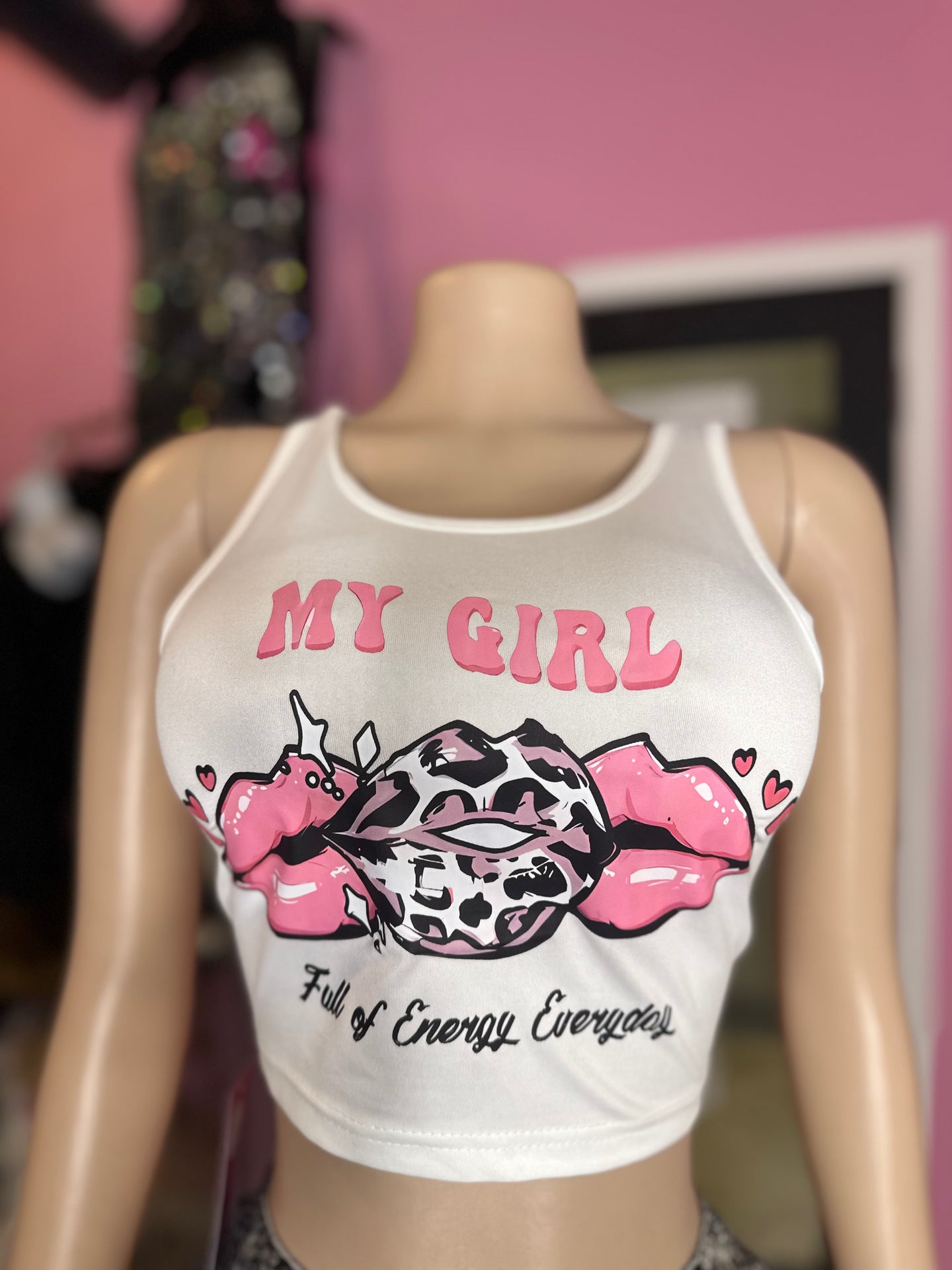 My Girl Graphic Top Only- White