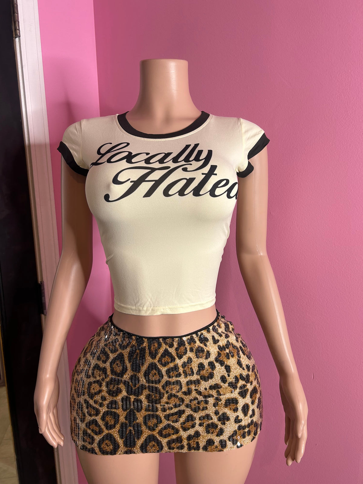 Locally Hated Graphic Top- White