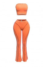 Pretty Tempting Mineral Wash Pant Set- Orange