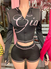 Gam Gia Jacket & Short Set