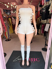 Heaven Sent Romper & Leg Warmer Set – White