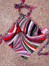 Puch Silk Scarf Halter Top- Purple
