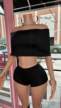 All Or Nothing Three Piece Short Set- Black