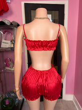 Satin Cutie Short Set- Red