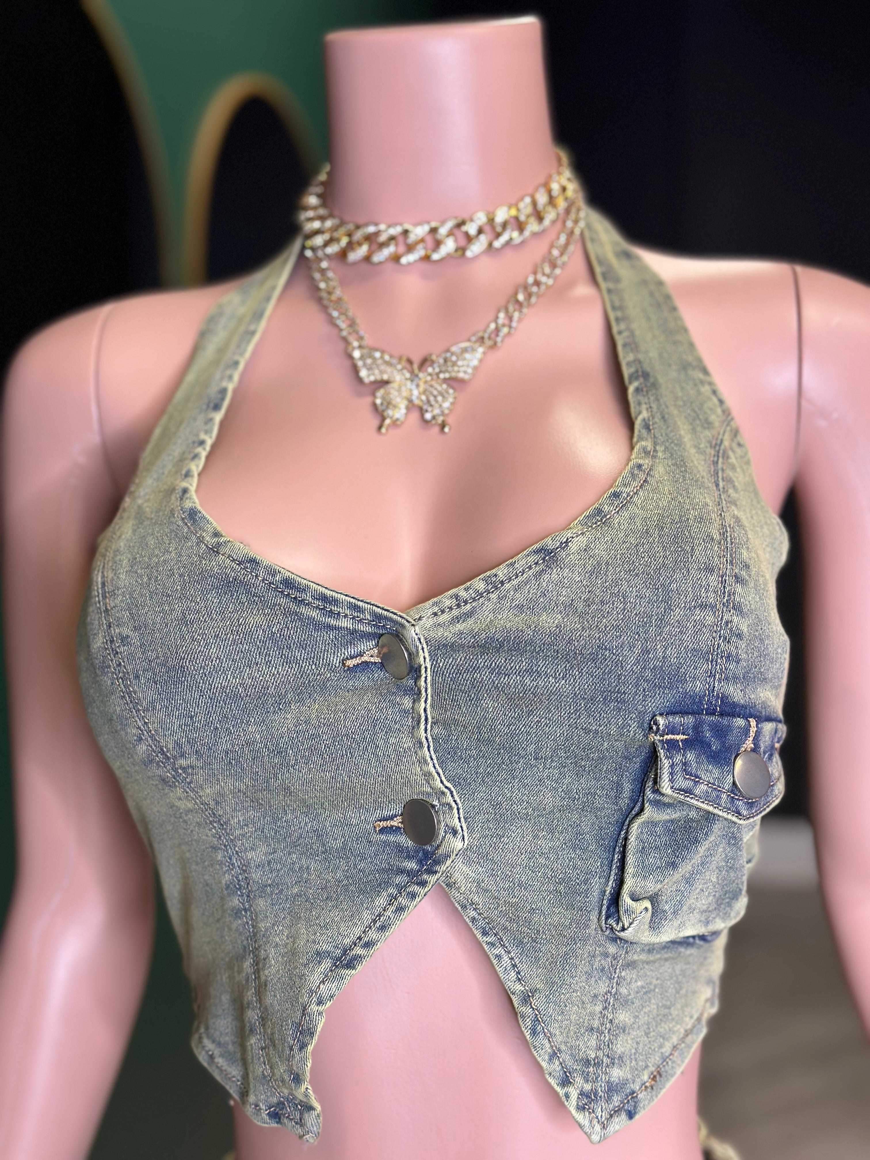 What’s The Plan Denim Skirt Set