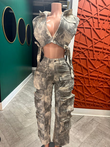 Nova Cargo Pants & Vest Set