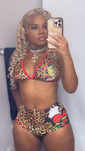 Hardy Leopard 2 Piece Bikini Top & Short Set