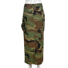 Omni Camo High Split Skirt