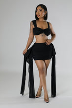 Such A Flirt Skirt Set- Black