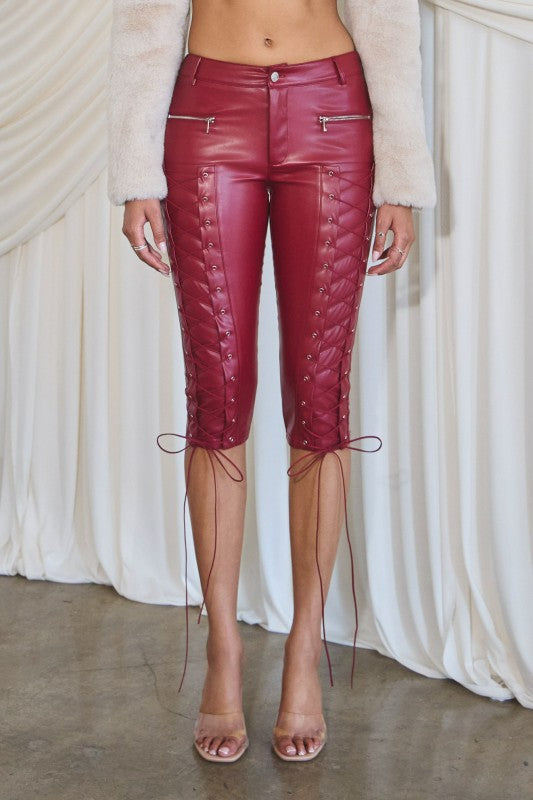 Talk Your Sh*t Lace Up Capri