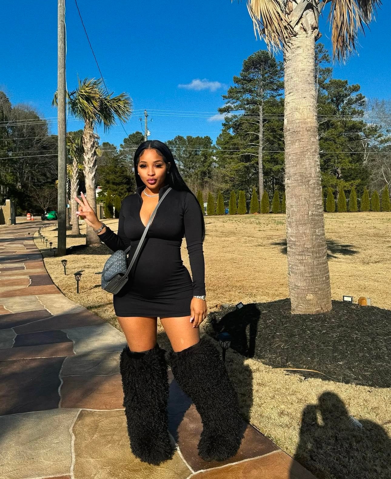 Pre-Order 10-15 business days then ship* Shaggy Mongolian Fur Thigh H Luxechic Couture Pre-Order 10-15 business days then ship* Shaggy Mongolian Fur Thigh H Luxechic Couture