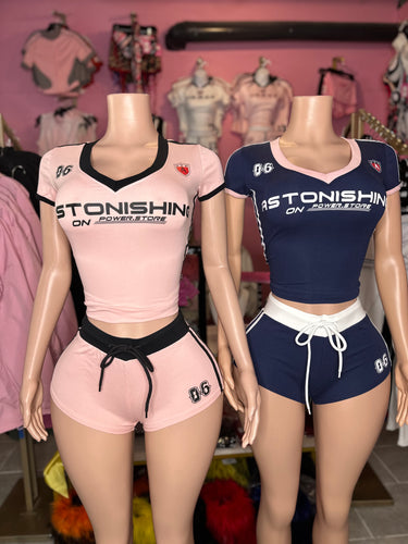 Astonishing Short Sleeve Short Set- Various Colors