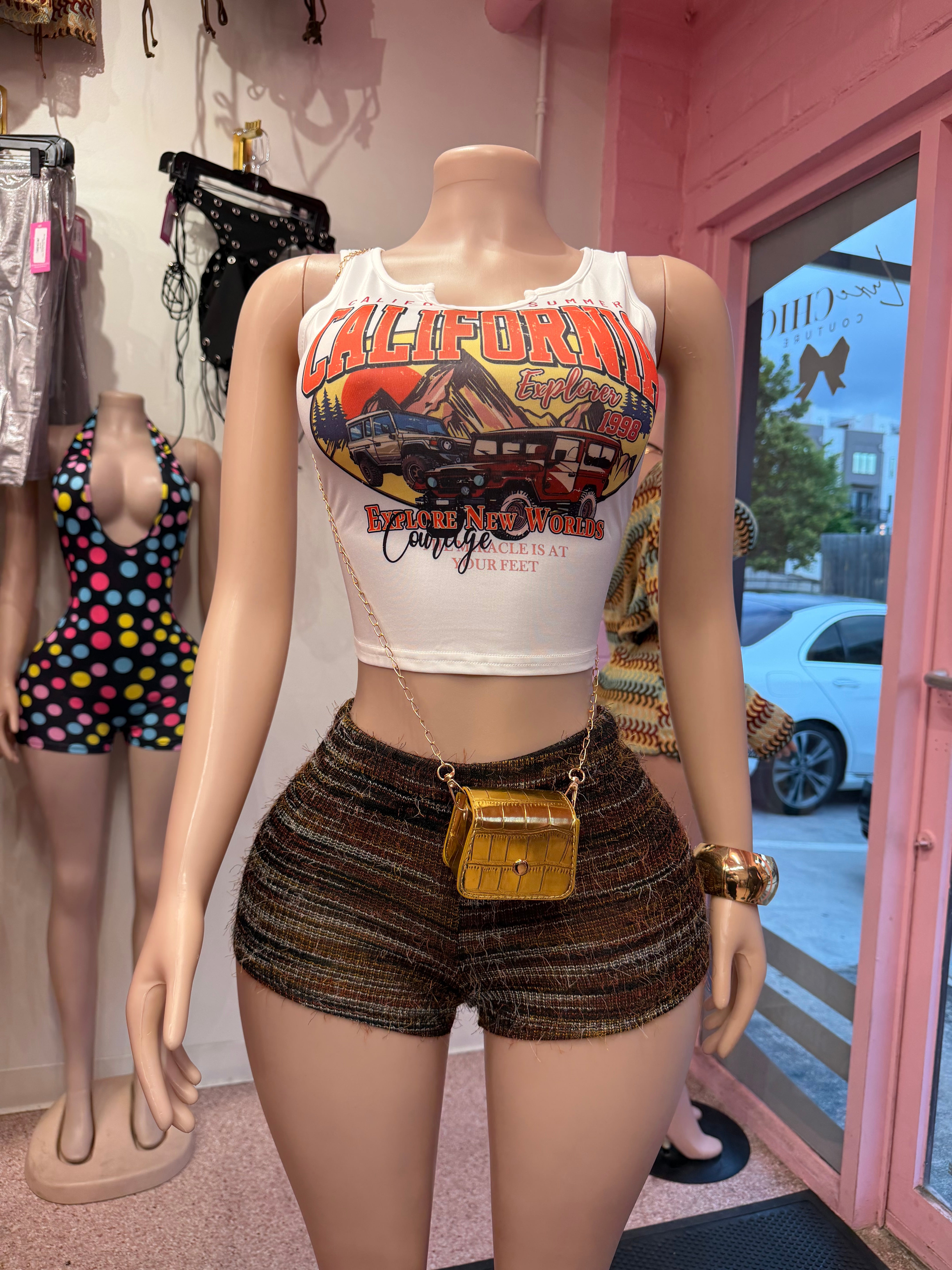 Explore New Worlds Knit Short Set