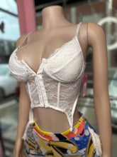 Cant Get Enough Lace Corset Top- White