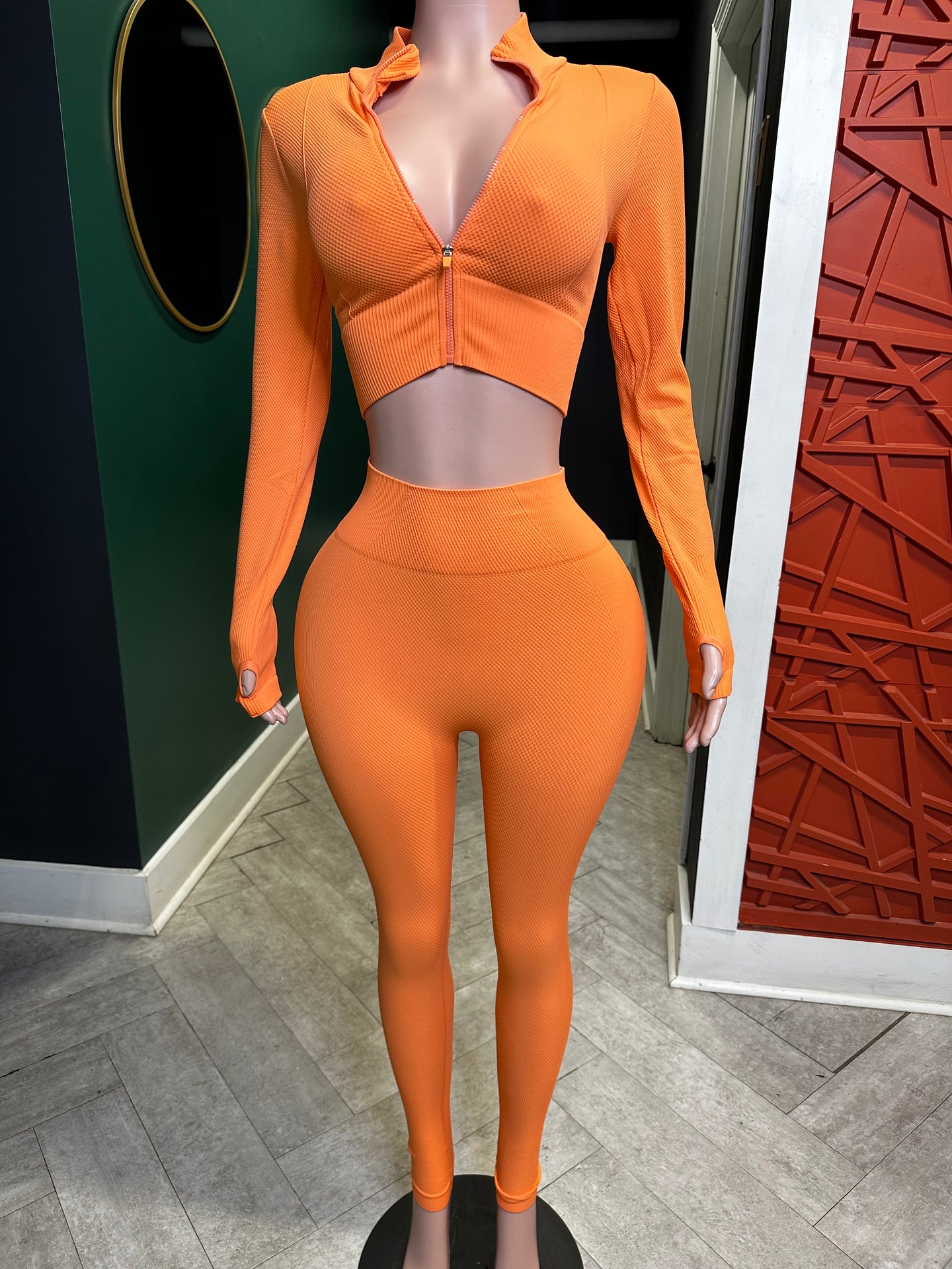 Get Active Legging Set- Orange