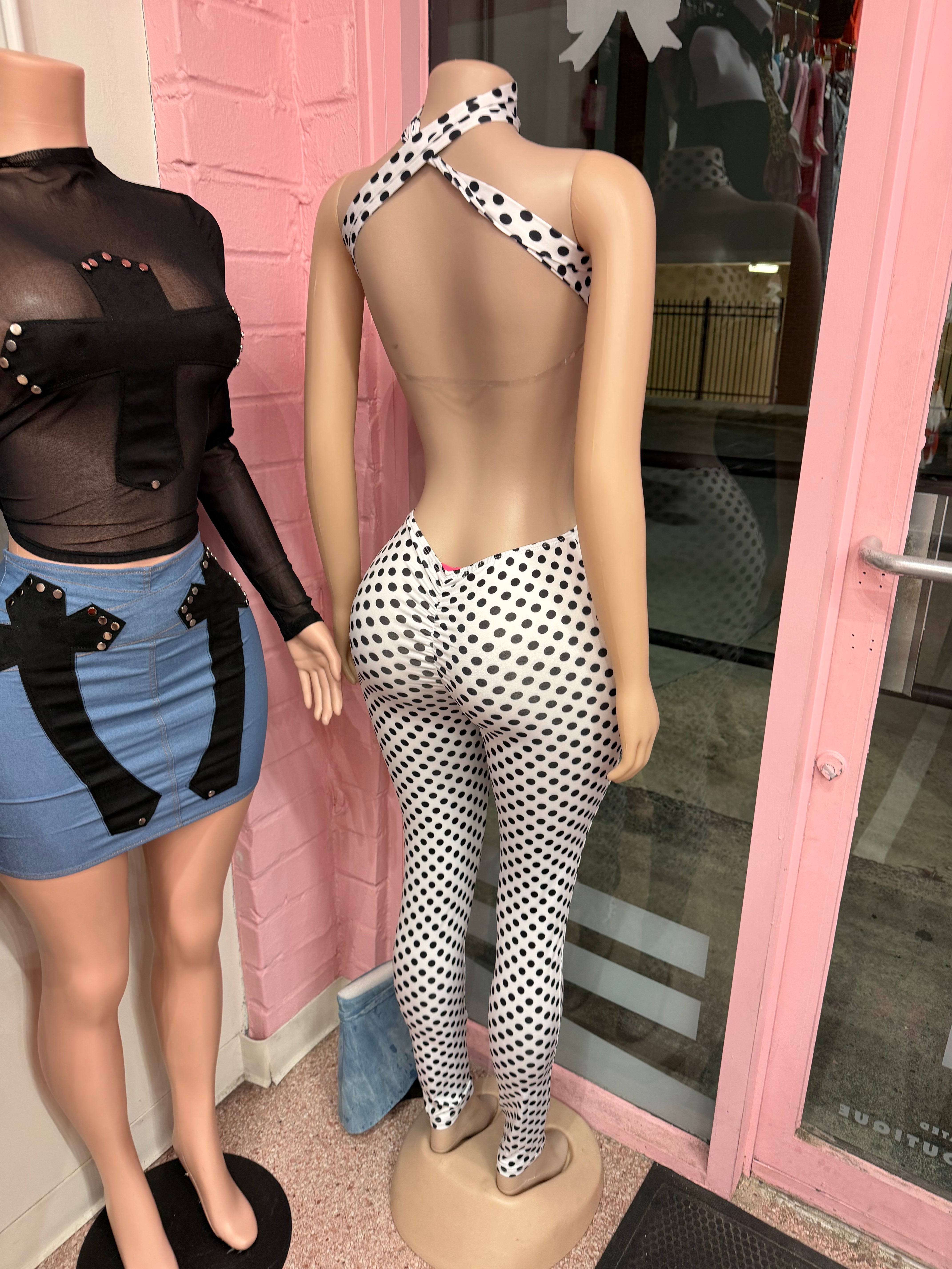 Spot Me Now Pant Set- White