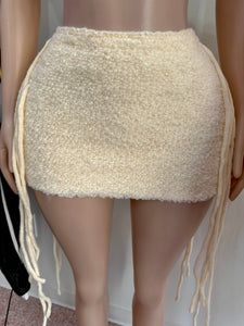 On The Fringe Side Fuzzy Mini Skirt- 3 Colors