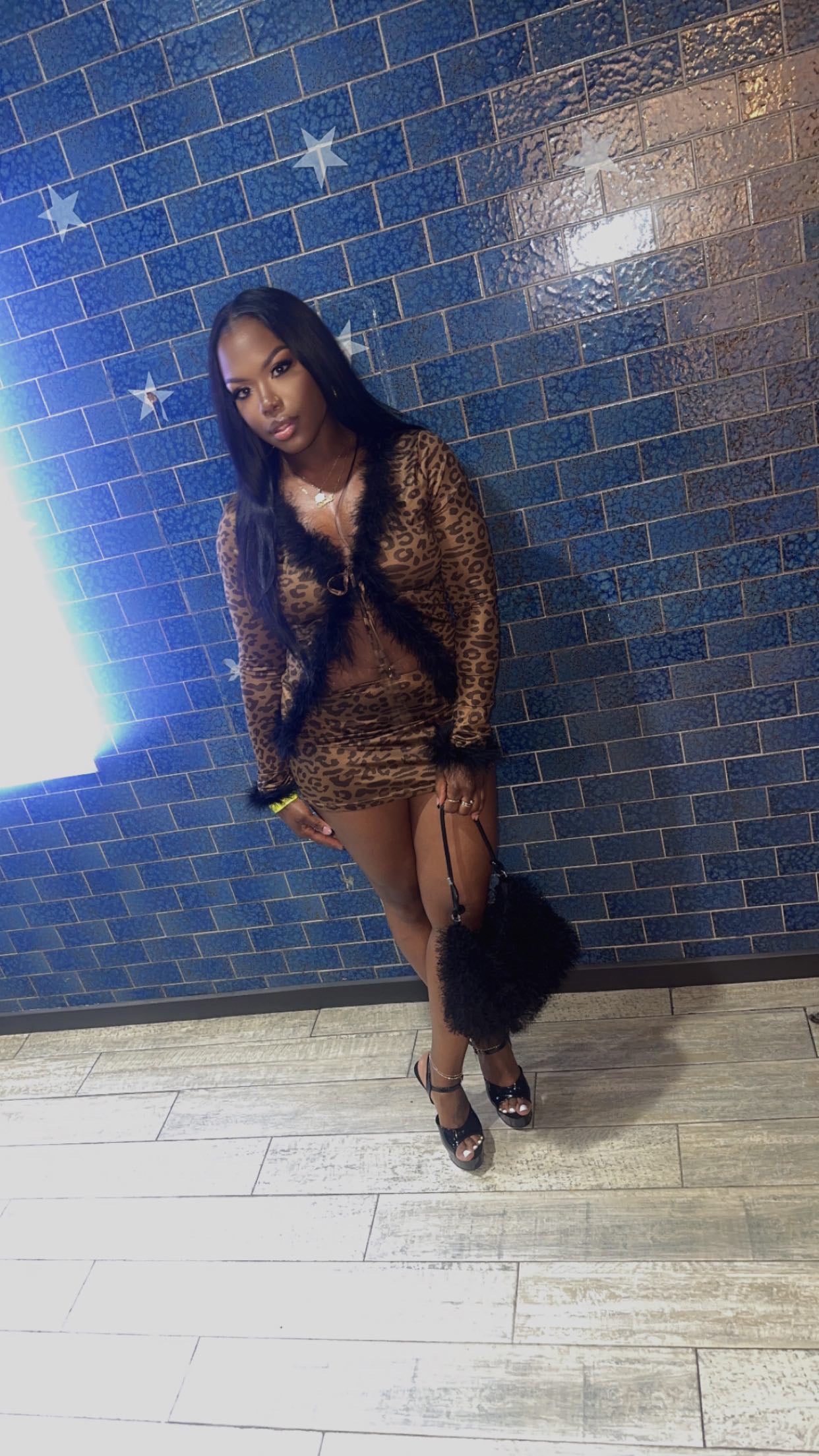 Fur-tastic Leopard Skirt Set