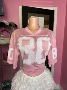 Jersey Girl 80- White/Pink