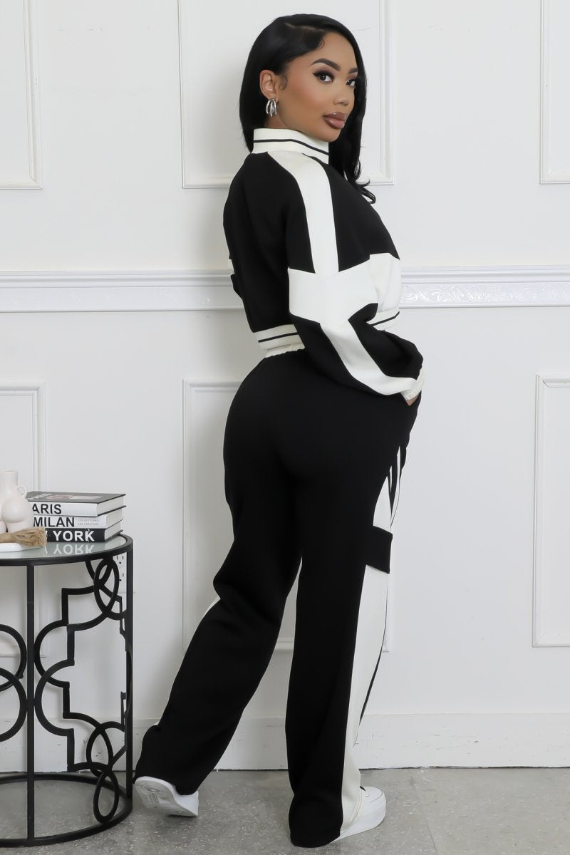 Keep It Cool Pant Set- Black