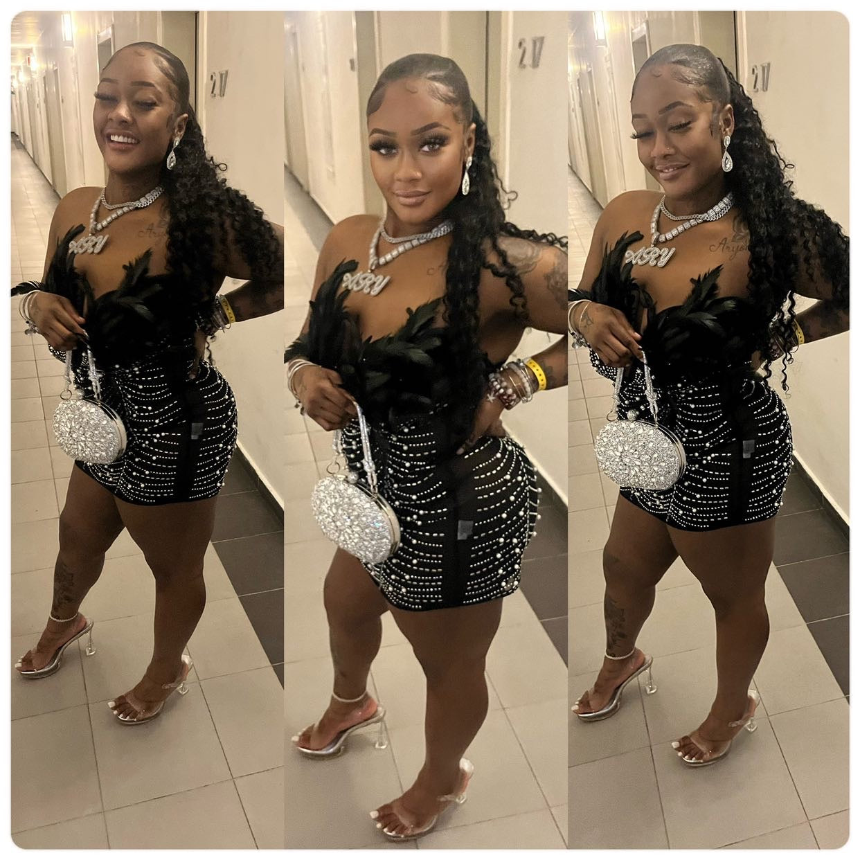 Ruffle My Feathers Dress- Black