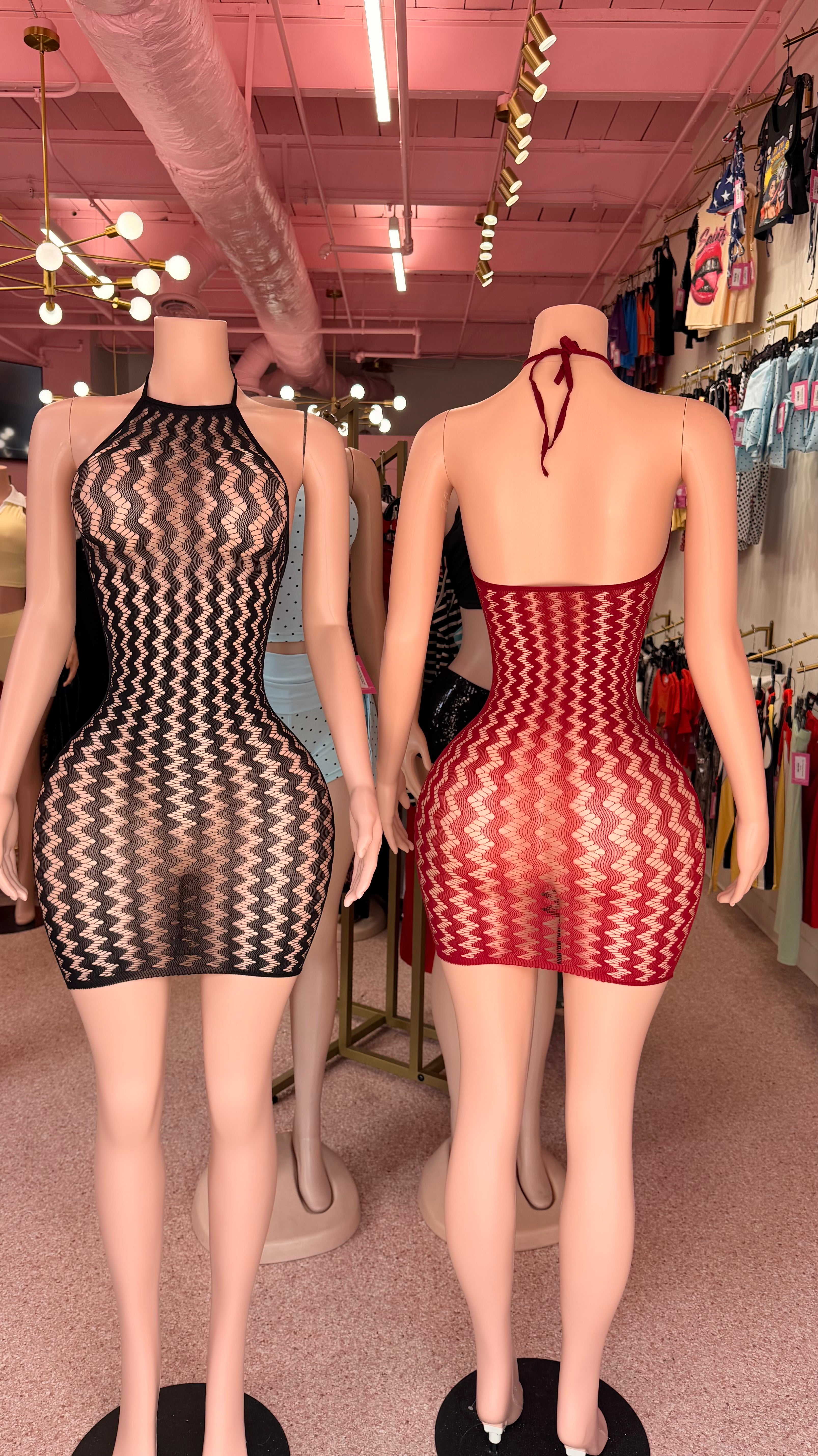 Can’t Resist Mesh Mini Dress