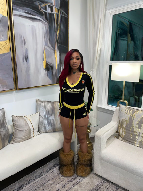 Astonishing Long Sleeve Short Set- Various Colors