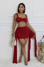 Such A Flirt Skirt Set- Wild Berry