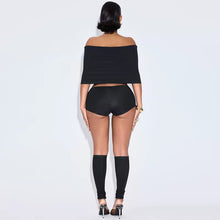 All Or Nothing Three Piece Short Set- Black