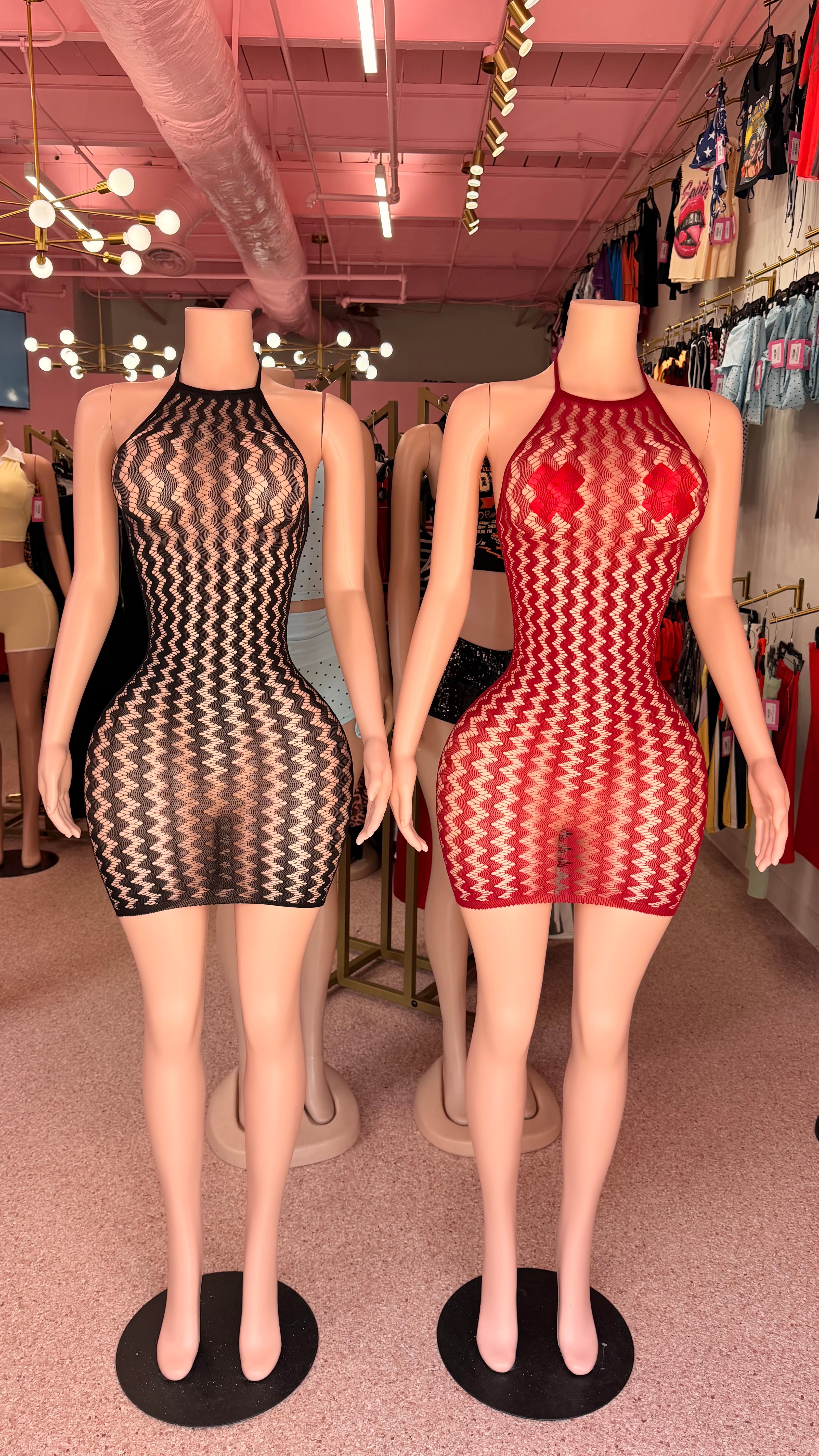 Can’t Resist Mesh Mini Dress
