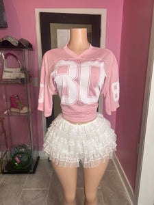 Jersey Girl 80- White/Pink