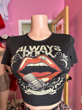 Always Rock Graphic Top- Black