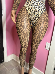 Spotted Seduction Animal Print Jumpsuit