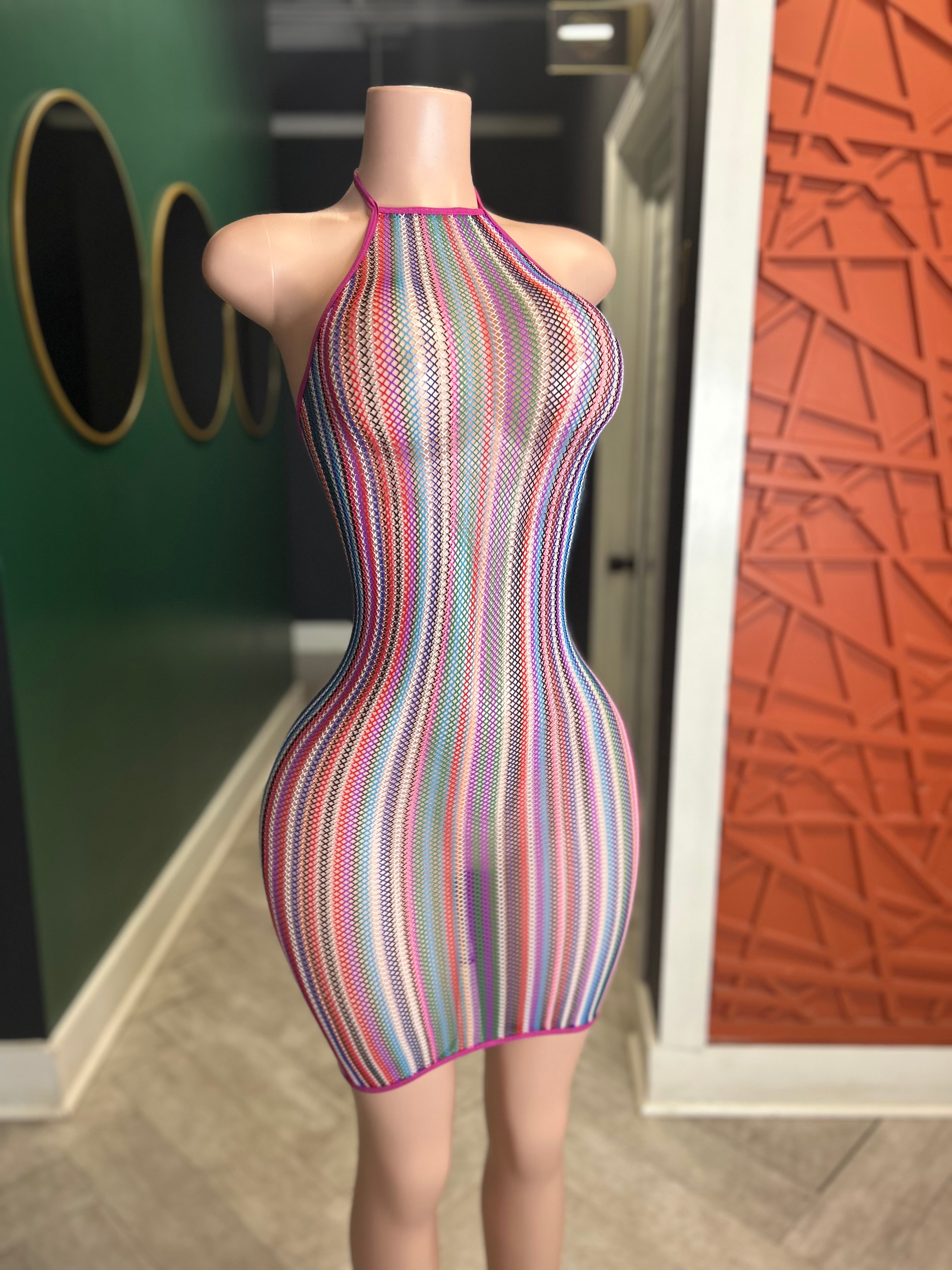 Scream My Name Dress- Multi