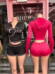Gam Gia Jacket & Short Set