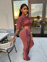 Melted Minerals Pant Set- Mahogany