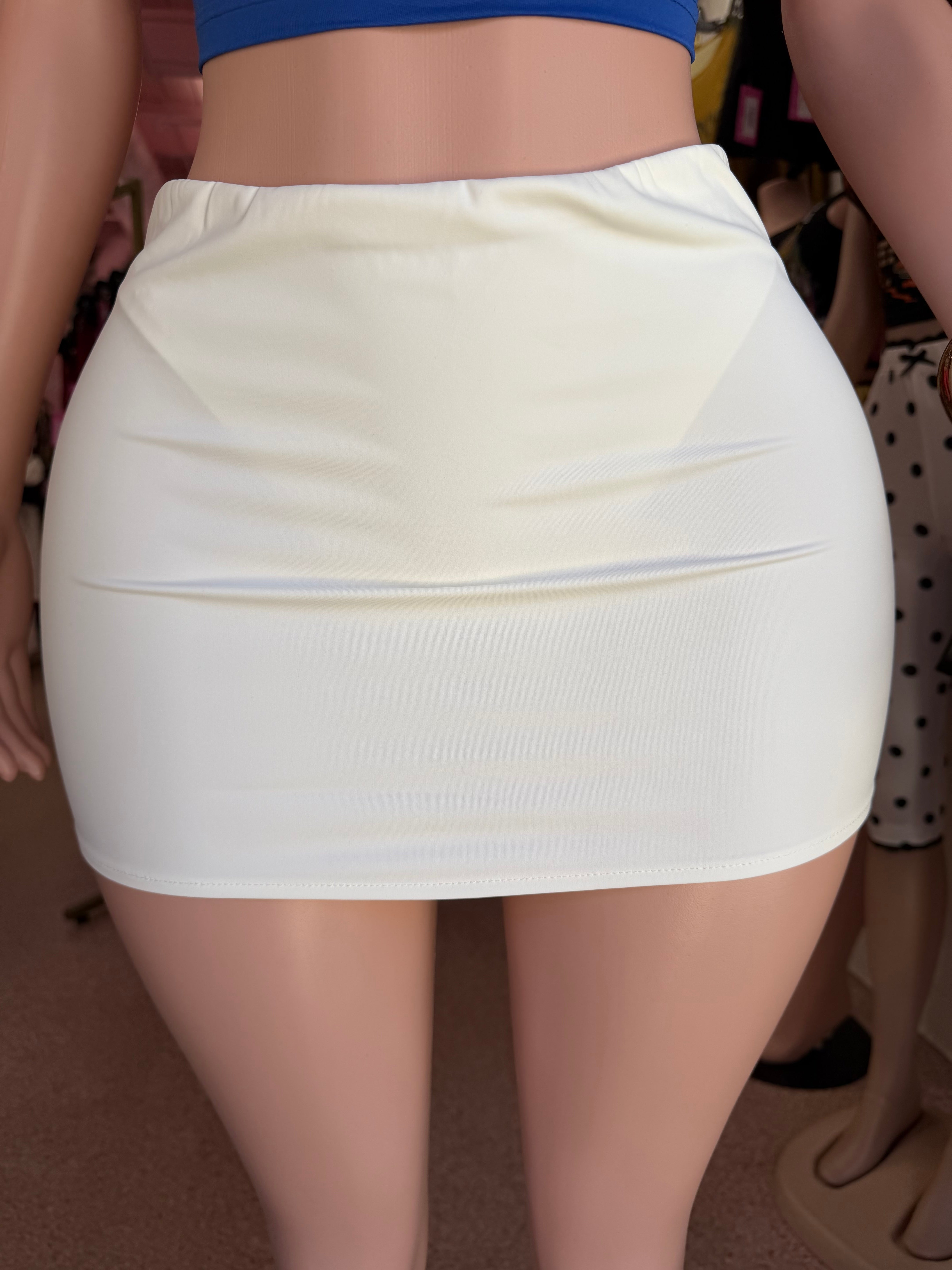 Stay Ready Mini Skirt – White