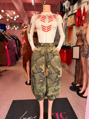 Camo In Command Balloon Capri Pant