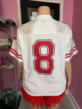 Jersey Girl 8- White/Red