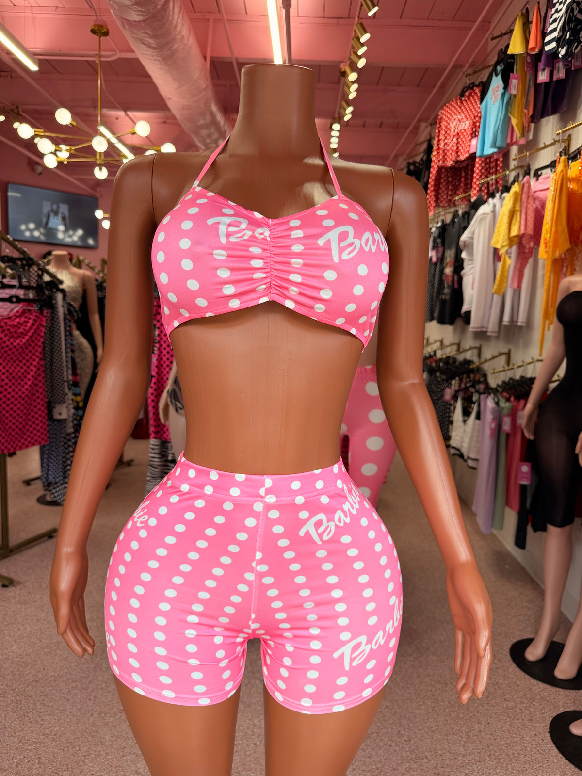 Barb Dreams Short Set- Pink