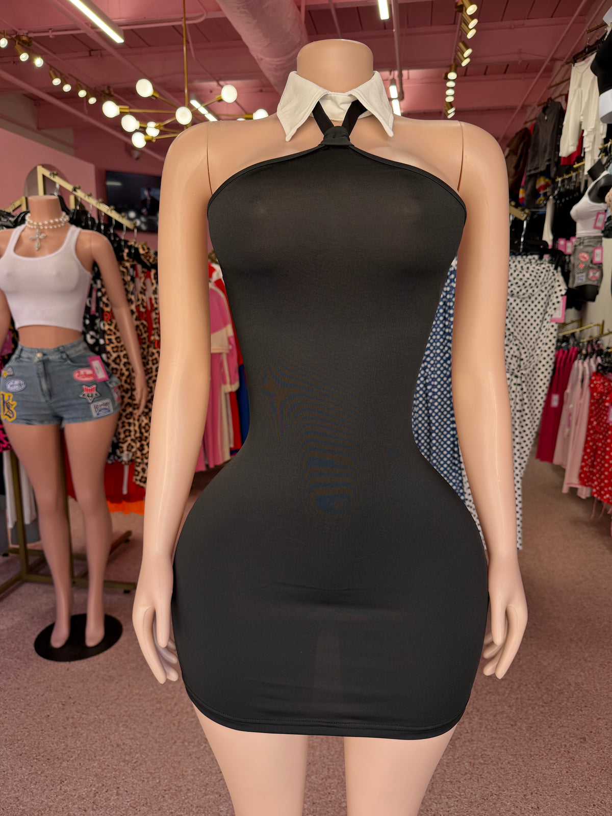 Class Act Mini Dress- Black