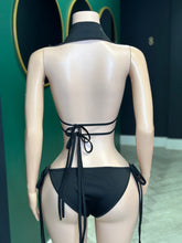 Hot Girl Ish 3pc Bikini & Skirt Set- Black