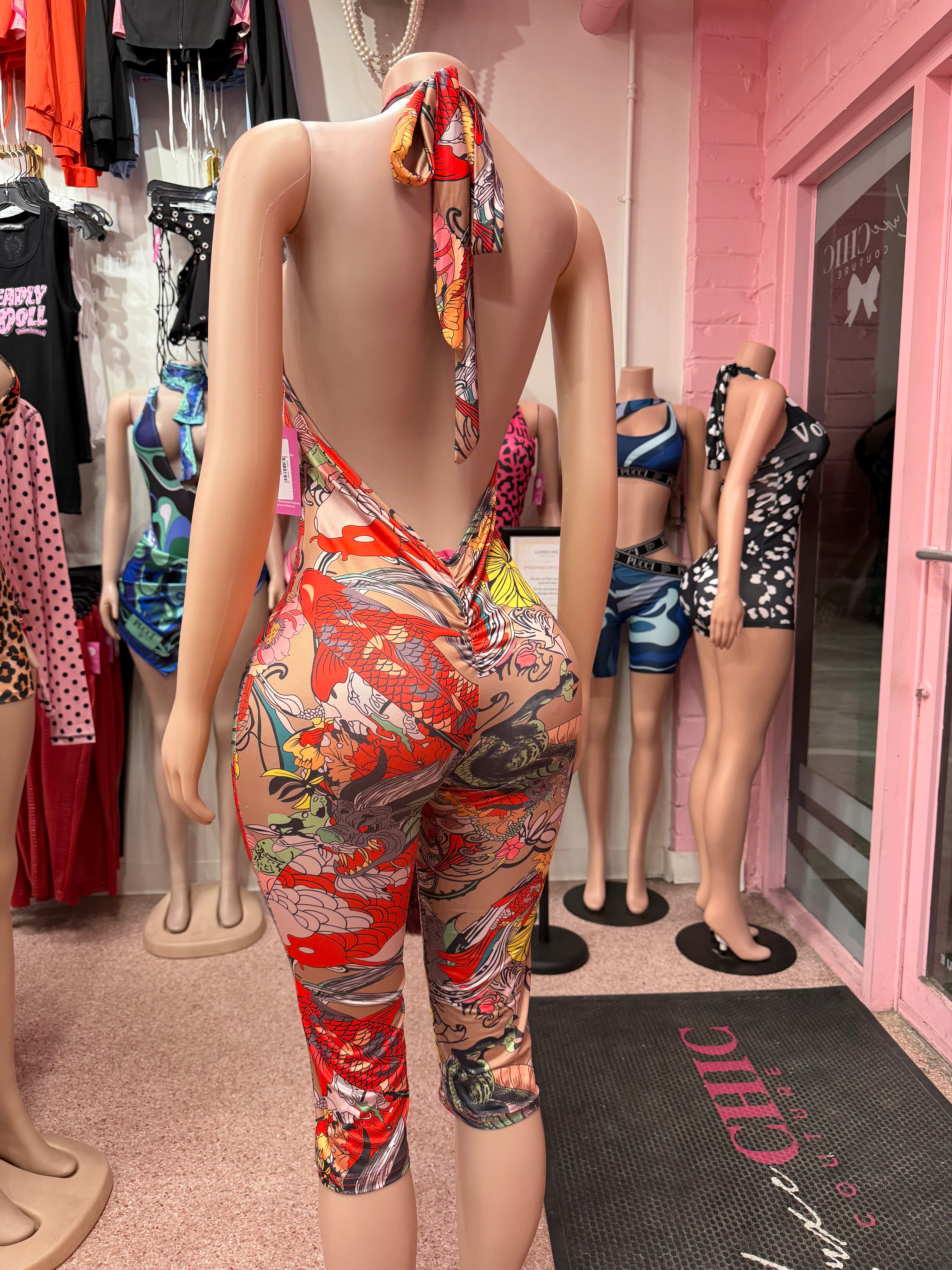 Dragon Doll Romper- Multi